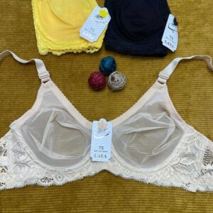 سوتین فنردار پرسی دانتل یاردی کد ۳۰۴ مارک معتبر لعیا(جین ۱۲تایی)