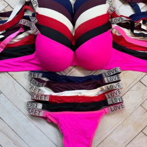 ست اسفنجی وارداتی فانتزی بند نگینی ساده کد ۱۹۶۶ (جین ۱۲تایی)