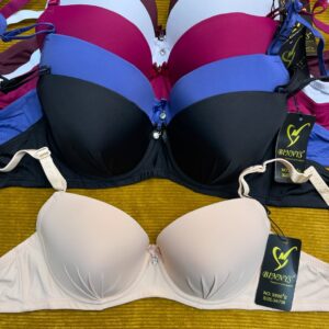 سوتین وارداتی اسفنجی کد ۹۸۹۰ رنگی مارک معتبر بینییس (جین ۱۲تایی)