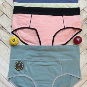 شورت فاق بلند وارداتی کش پهن نخ پنبه مارک پاموک ( جین ۱۲ تایی )