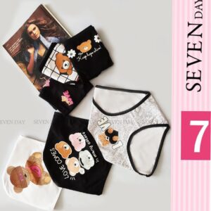 شورت عروسکی نخ پنبه تم سفید مشکی مارک سون دی ( جین ۱۲ تایی )