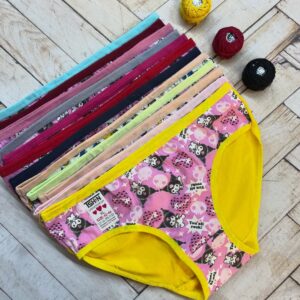 شورت نخی زنانه جلوچاپ کرومی مارک تی شین نهال سابق (جین ۱۲تایی)